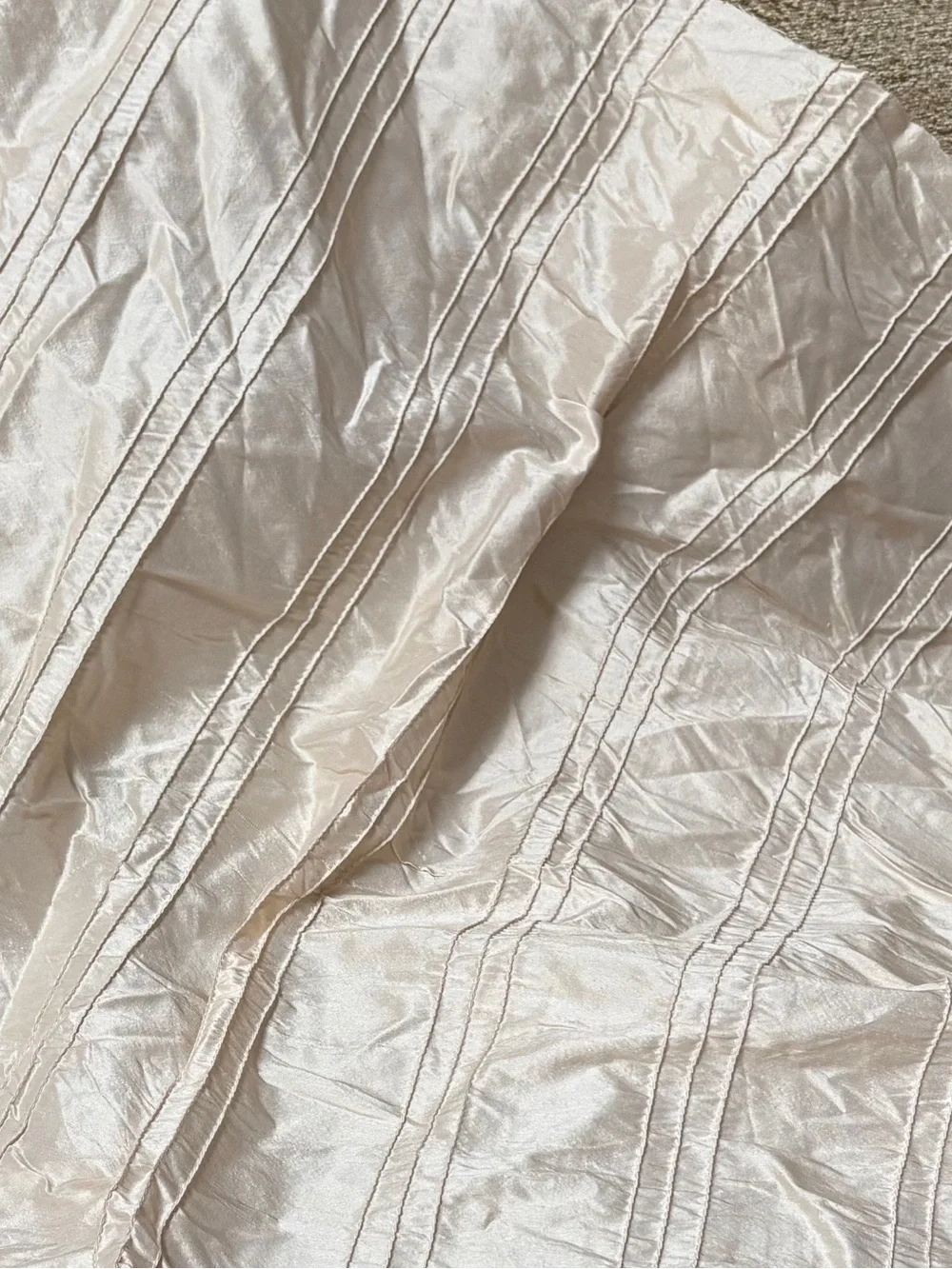 Vintage Kravet Couture Embroidered Ivory Silk fabric